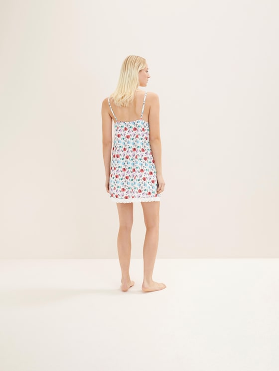 Nachthemd met Bloemenprint door Women, white multicolor