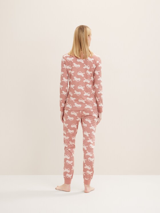 Gemusterter Pyjama