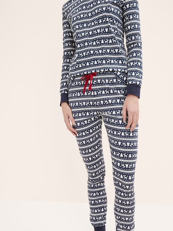 Pyjama mit Weihnachtsmotiv