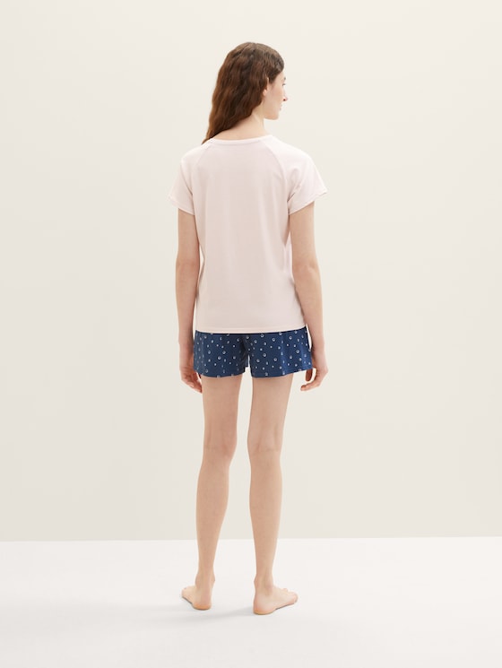 Korte pyjama met print door Women, blue-medium-allover