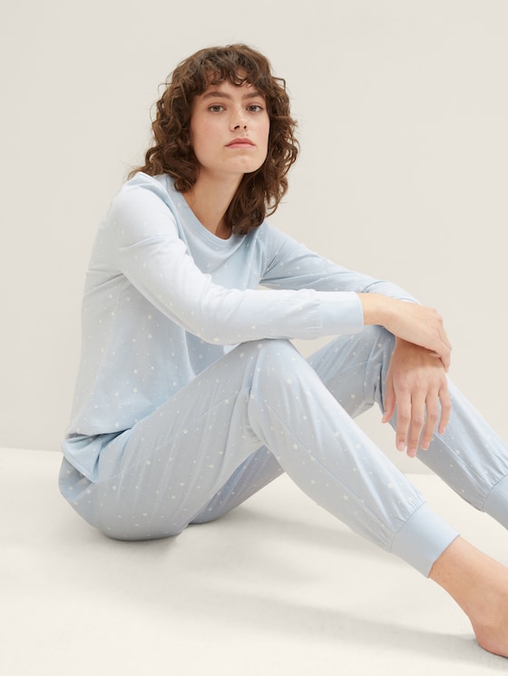Pyjama mit Allover-Print von Tom Tailor