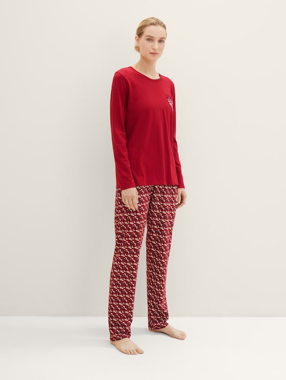 Pyjama à motifs par Women, red-dark-allover