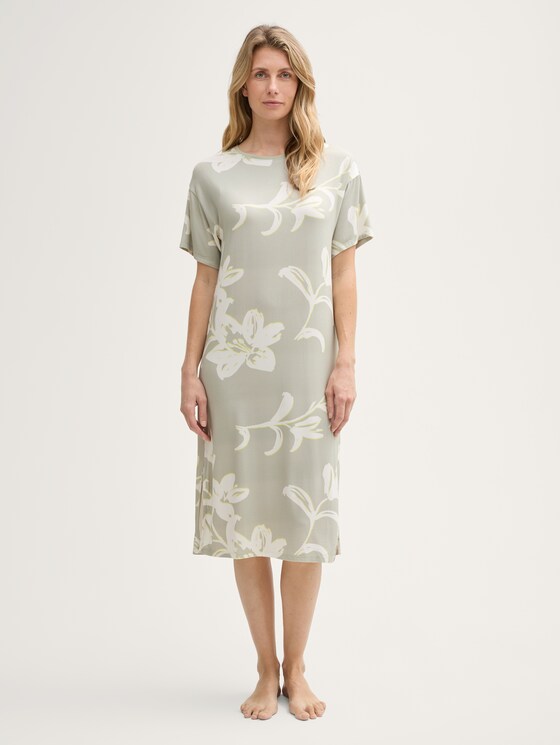Gemustertes Nachthemd von Women, grün-hell-Allover