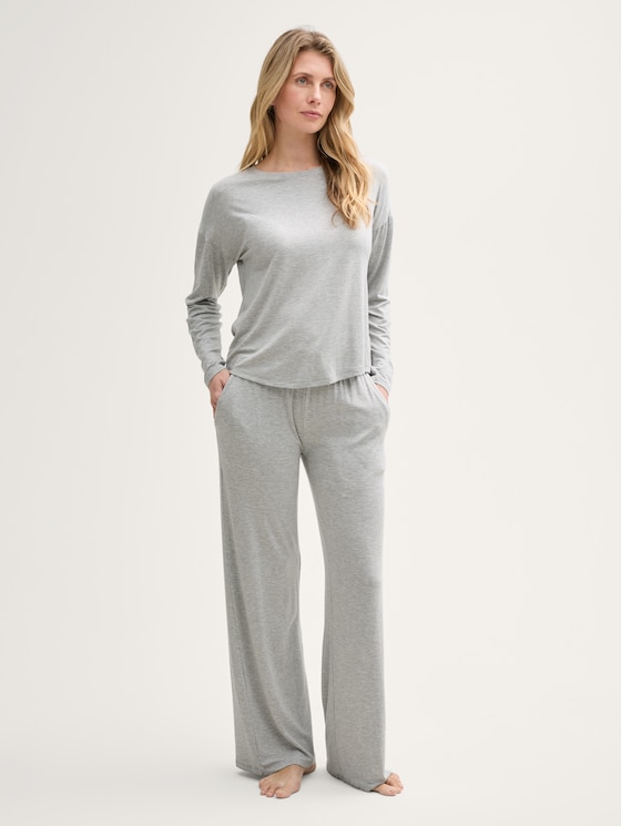 Basic Pyjama-Set von Women, grey-medium-melange