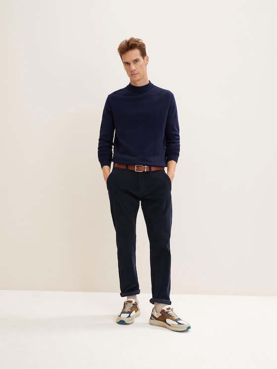 Ledergürtel mit schmaler Schnalle von Men, light brown uni