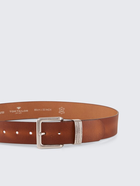 Landley Suède Leren Heren Riem - Pantalon Riem Leer - Broekriem Mannen - Cognac