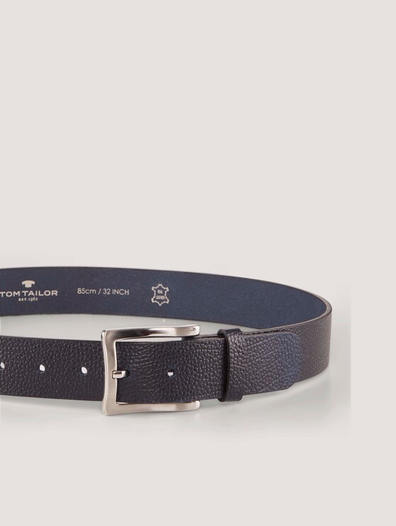 Ledergürtel mit Prägung - Männer - navy uni Ledergürtel mit Prägung - Männer - navy uni - 9 - TOM TAILOR