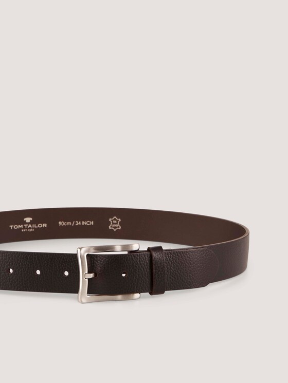 Ledergürtel mit Prägung - Männer - brown uni Ledergürtel mit Prägung - Männer - brown uni - 9 - TOM TAILOR