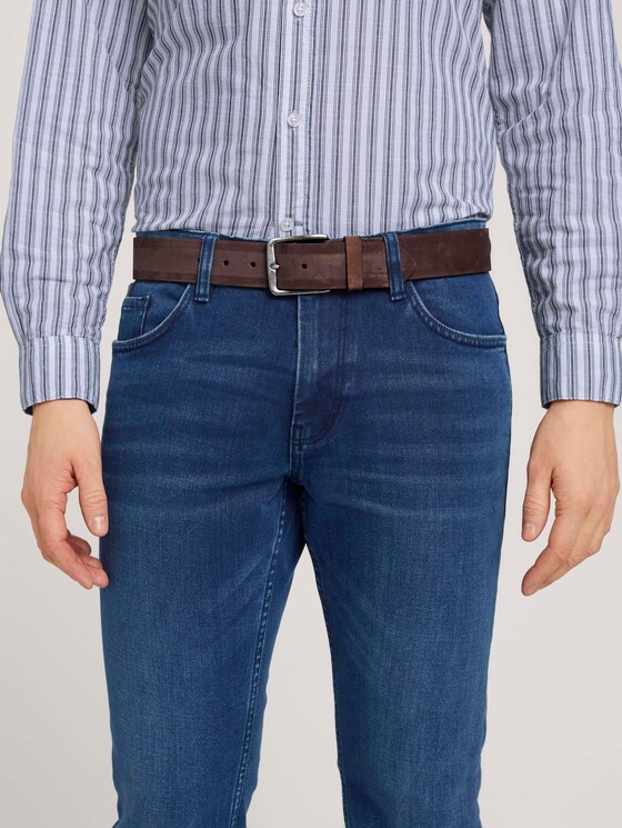 Moderner Ledergürtel - Männer - brown uni Moderner Ledergürtel - Männer - brown uni - 5 - TOM TAILOR
