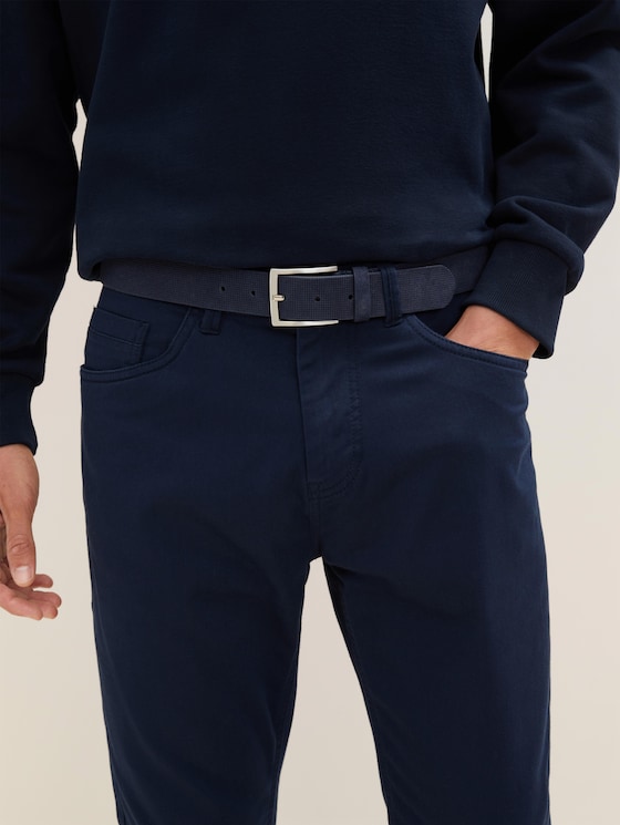 Riem in nubuck-look door Men, navy uni