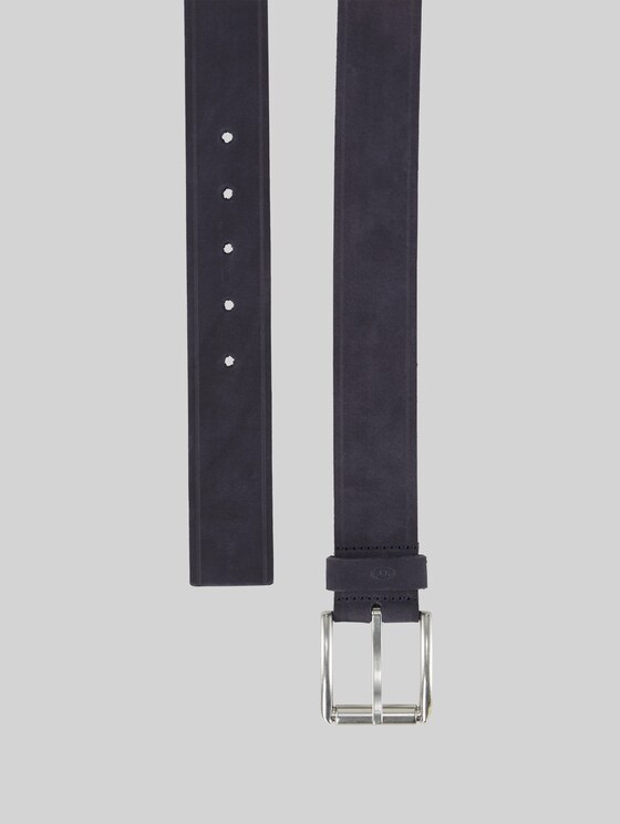 TTJAY leather belt with square pin buckle in beige by Tom Tailor