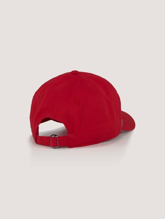 Cap mit Logo Stickerei - Männer - red uni Cap mit Logo Stickerei - Männer - red uni - 8 - TOM TAILOR