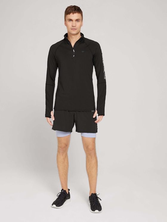Functional shorts 2 in 1 by Men, black