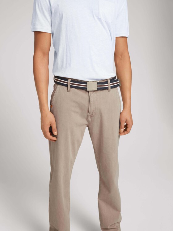 Gestreifter Bandgürtel - Männer - navy white brown Gestreifter Bandgürtel - Männer - navy white brown - 5 - TOM TAILOR Denim