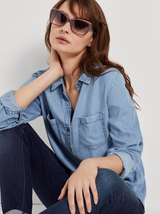 Sonnenbrille mit getönten Gläsern - Frauen - brown-kristall-perl rose Sonnenbrille mit getönten Gläsern - Frauen - brown-kristall-perl rose - 5 - TOM TAILOR