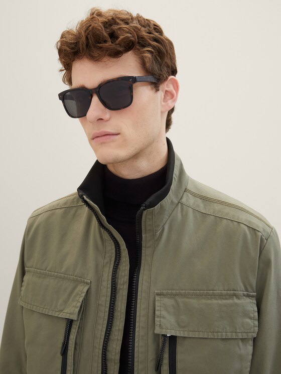 Zonnebrillen voor heren door Men, havanna-blau