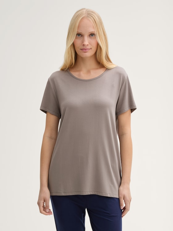 Pyjamatop door Women, grey-medium-solid