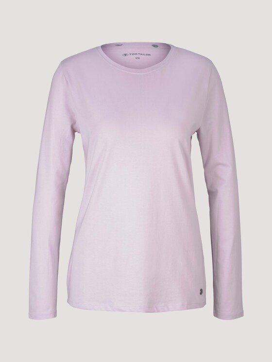 Pyjama Langarmshirt - Frauen - light-purple-uni Pyjama Langarmshirt - Frauen - light-purple-uni - 7 - TOM TAILOR
