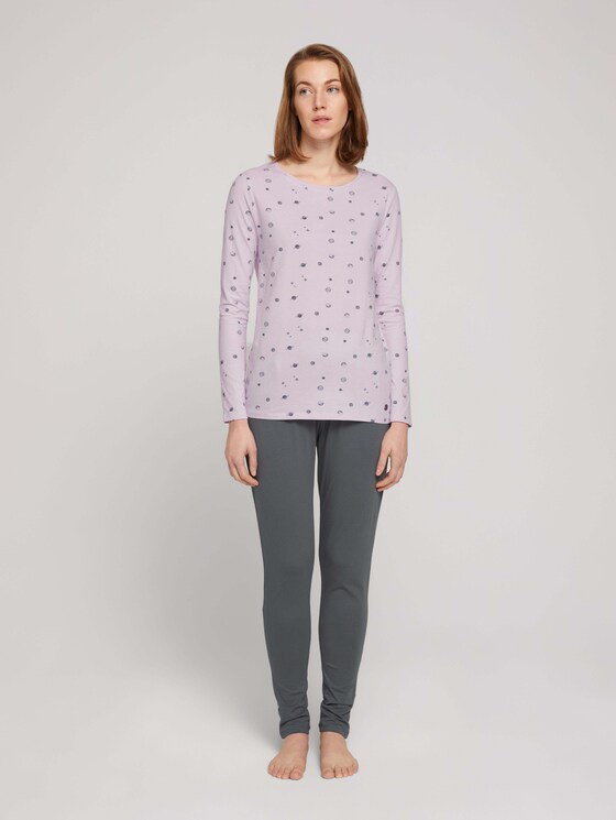 Lange Pyjamahose - Frauen - grey-medium-uni Lange Pyjamahose - Frauen - grey-medium-uni - 3 - TOM TAILOR