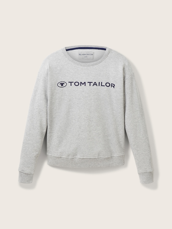 Sweatshirt mit Logo-Print von Tom Tailor