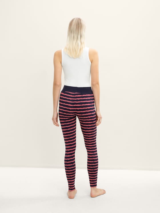 Leggings met tekening door Women, blue-dark-horizontal stripe