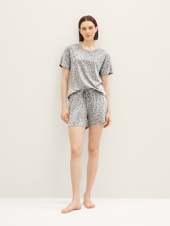 Pyjama shorts with an animal Tom print Tailor by