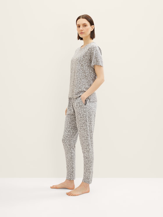 Pyjamahose mit Tom Leo-Print von Tailor