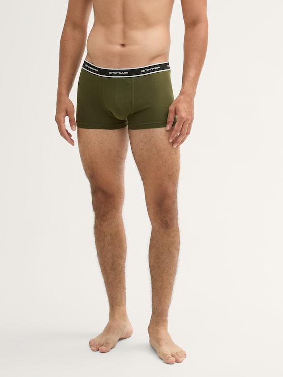 Korte boxershorts in een 2-pack door Men, dark green uni