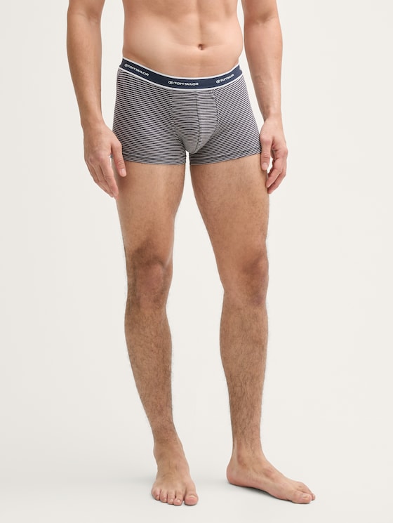 Korte boxershorts in een 2-pack door Men, blue-middle-stripes