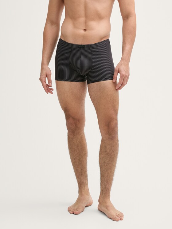 Korte boxershorts in een 2-pack door Men, black-dark-stripes