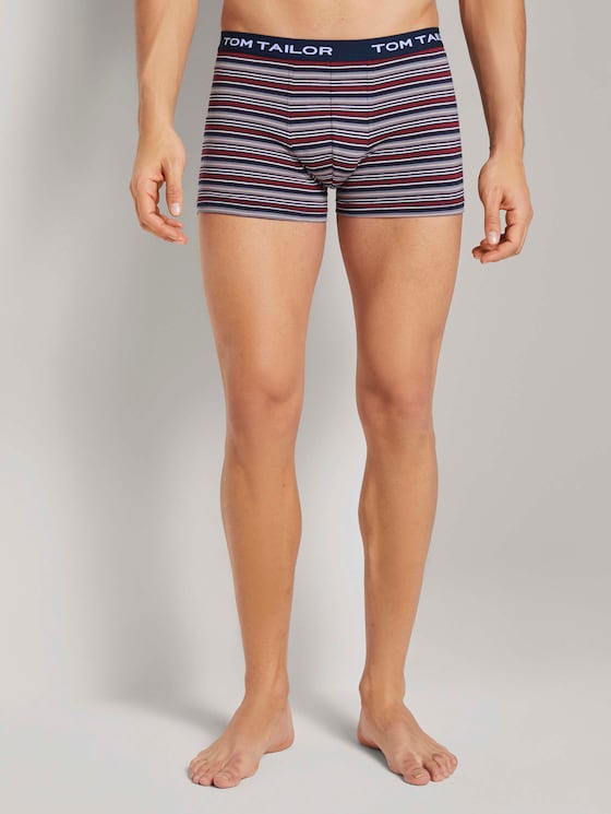 Colourful striped hip pants by Men, red stripes