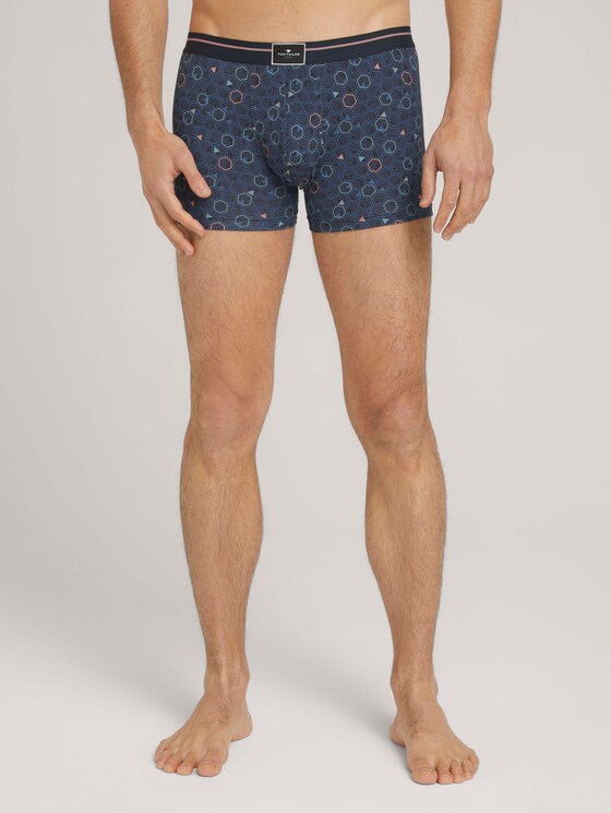 Gemusterte Hip-Pants aus Modal - Männer - blue-dark-allover Gemusterte Hip-Pants aus Modal - Männer - blue-dark-allover - 1 - TOM TAILOR