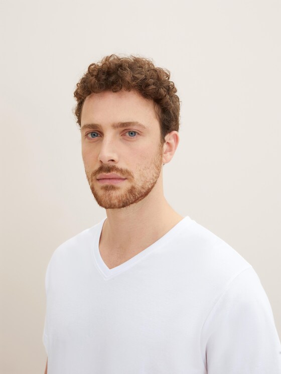 Basic T-Shirts im Doppelpack - Männer - white-light-solid Basic T-Shirts im Doppelpack - Männer - white-light-solid - 9 - TOM TAILOR