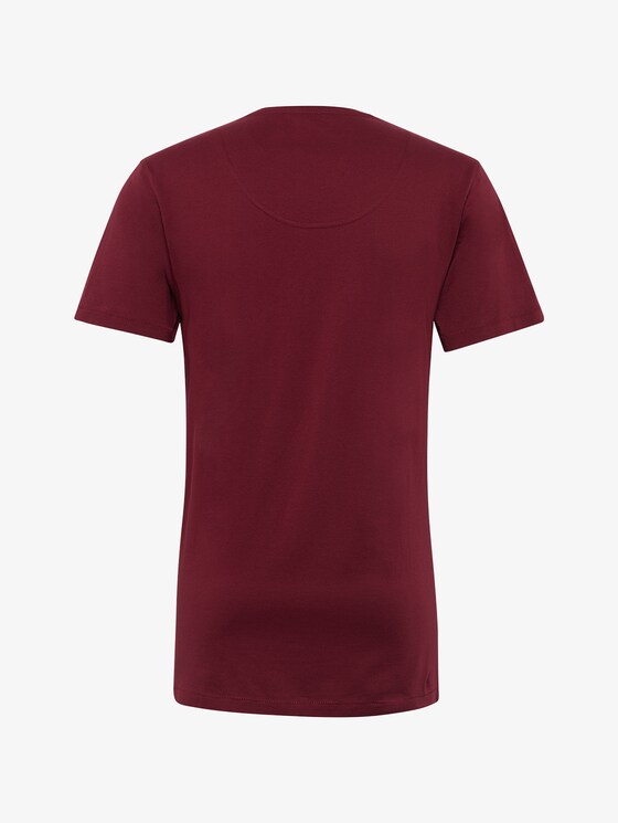 Pyjama T-Shirt - Männer - red-medium-solid Pyjama T-Shirt - Männer - red-medium-solid - 8 - TOM TAILOR