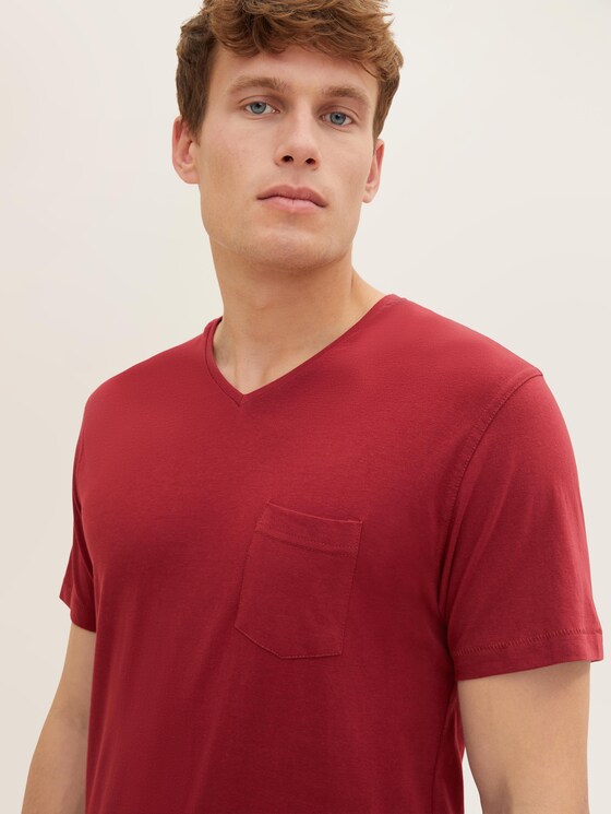 Pyjama T-Shirt - Männer - red-medium-solid Pyjama T-Shirt - Männer - red-medium-solid - 9 - TOM TAILOR