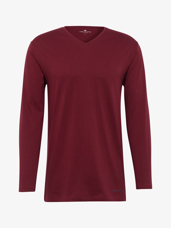 Long sleeve pyjama top - Men - red-dark-solid Long sleeve pyjama top - Men - red-dark-solid - 7 - TOM TAILOR