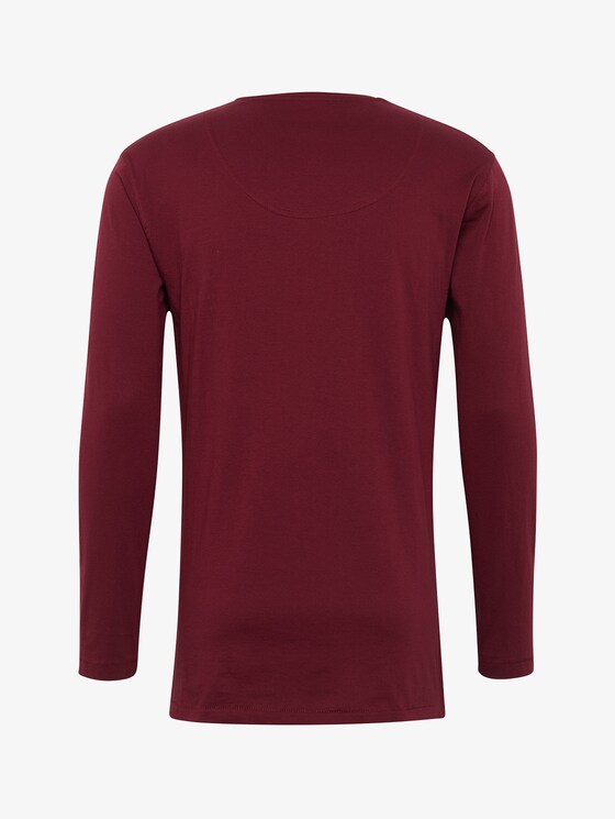 Long sleeve pyjama top - Men - red-dark-solid Long sleeve pyjama top - Men - red-dark-solid - 8 - TOM TAILOR