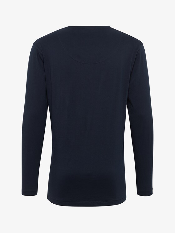 Pyjama Langarmshirt - Männer - blue-dark-solid Pyjama Langarmshirt - Männer - blue-dark-solid - 8 - TOM TAILOR