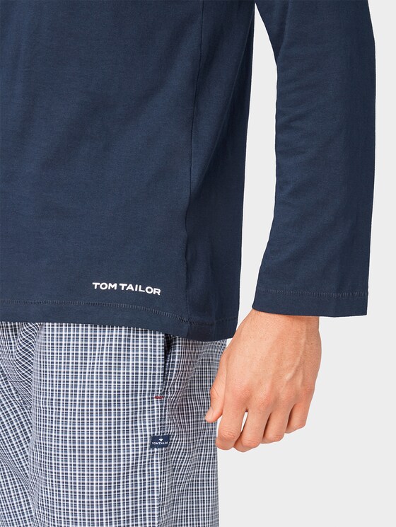 Pyjama Langarmshirt - Männer - blue-dark-solid Pyjama Langarmshirt - Männer - blue-dark-solid - 9 - TOM TAILOR