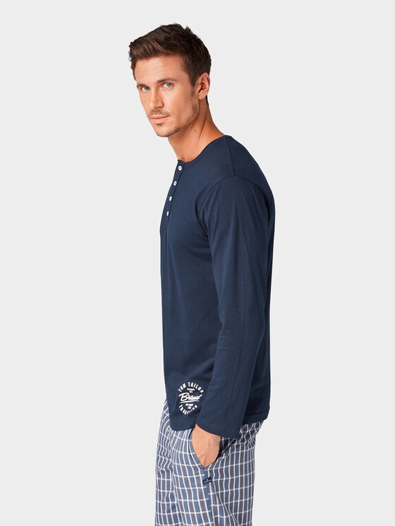 Long sleeve pyjama top - Men - blue-dark-solid Long sleeve pyjama top - Men - blue-dark-solid - 11 - TOM TAILOR