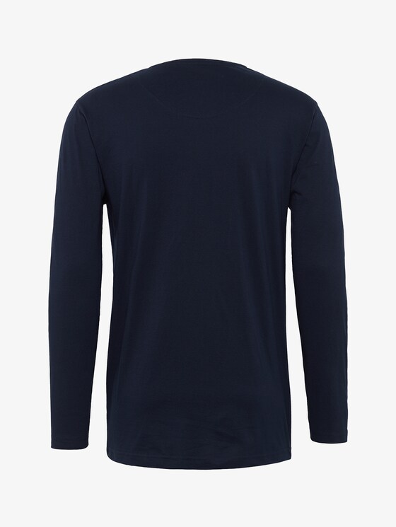 Long sleeve pyjama top - Men - blue-dark-solid Long sleeve pyjama top - Men - blue-dark-solid - 8 - TOM TAILOR