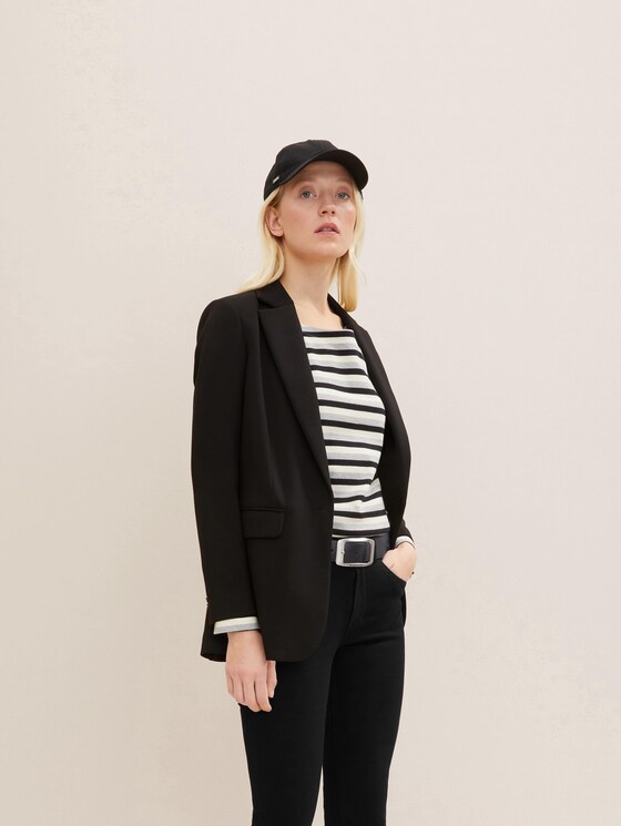 Klassieke leren riem door Women, navy uni