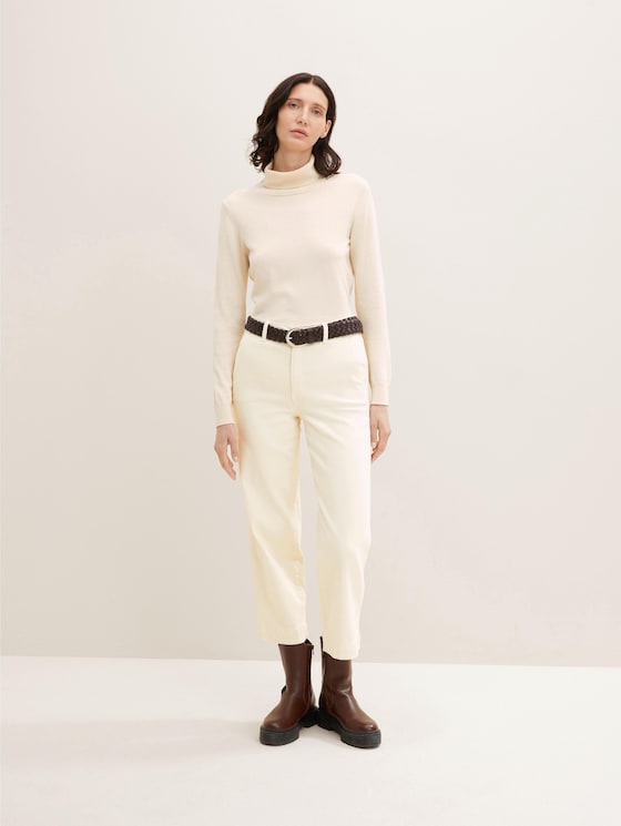 Gevlochten riem in gebruikte look door Women, brown uni