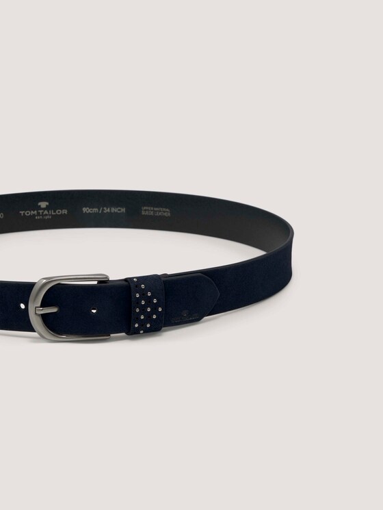 Suede belt with studs - Women - navy uni Suede belt with studs - Women - navy uni - 9 - TOM TAILOR