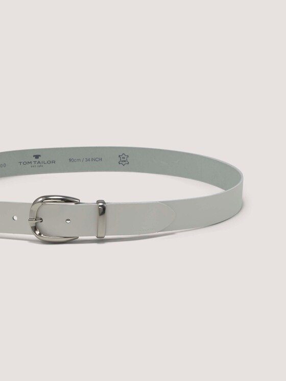 Ledergürtel mit Metallschlaufe - Frauen - white uni Ledergürtel mit Metallschlaufe - Frauen - white uni - 9 - TOM TAILOR