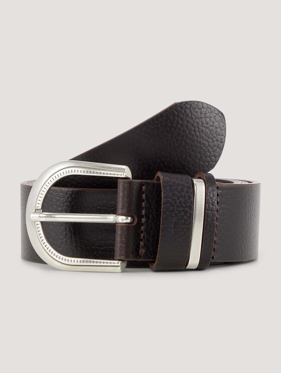 Getextureerde leren riem - Vrouwen - brown uni Getextureerde leren riem - Vrouwen - brown uni - 7 - TOM TAILOR
