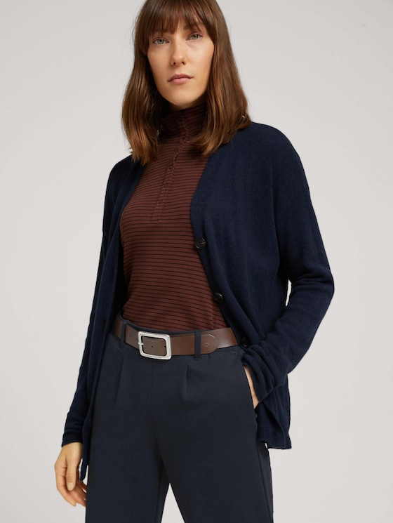 Smooth leather belt - Women - brown uni Smooth leather belt - Women - brown uni - 5 - TOM TAILOR