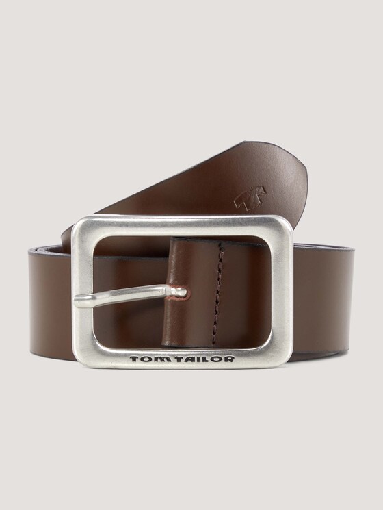 Smooth leather belt - Women - brown uni Smooth leather belt - Women - brown uni - 7 - TOM TAILOR