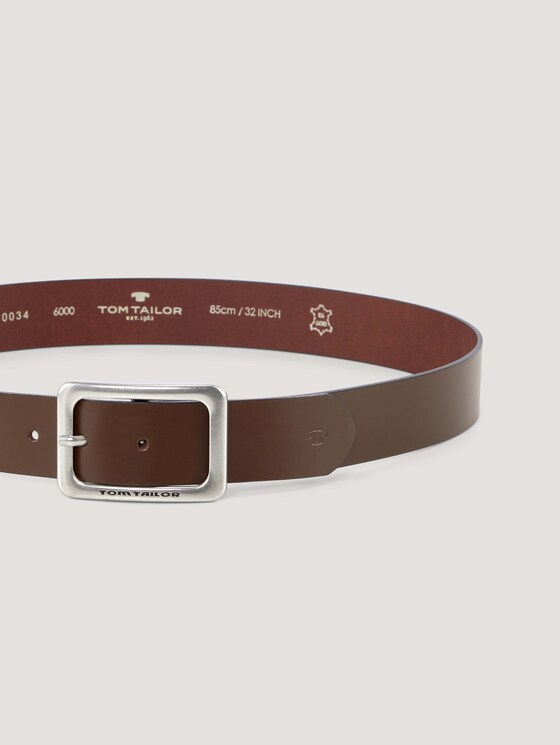 Smooth leather belt - Women - brown uni Smooth leather belt - Women - brown uni - 9 - TOM TAILOR