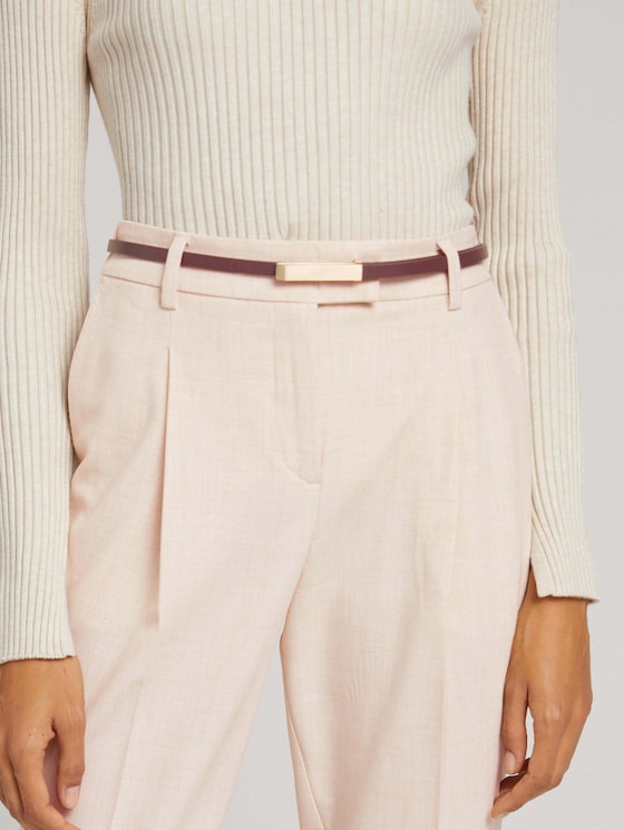 Schlichter Gürtel von Women, bordeaux uni